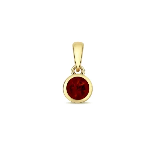 Garnet Pendant January Birthstone 0.33ct 9ct Gold